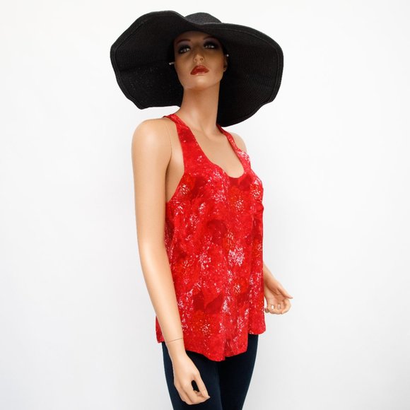 Joie Red Silk Racerback Tank XS - Picture 5 of 7